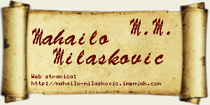 Mahailo Milašković vizit kartica